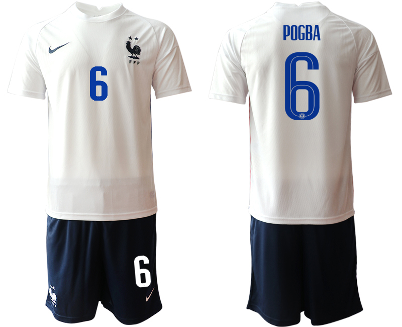 Men 2021 France away #6 soccer jerseys